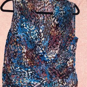 Multicolor Abstract Women's Top